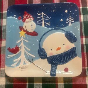 St. Nicholas Square Christmas cookie plate.
